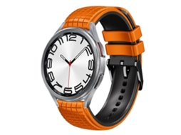 Pulseira De Silicone Bicolor Com Malha De 20 Mm