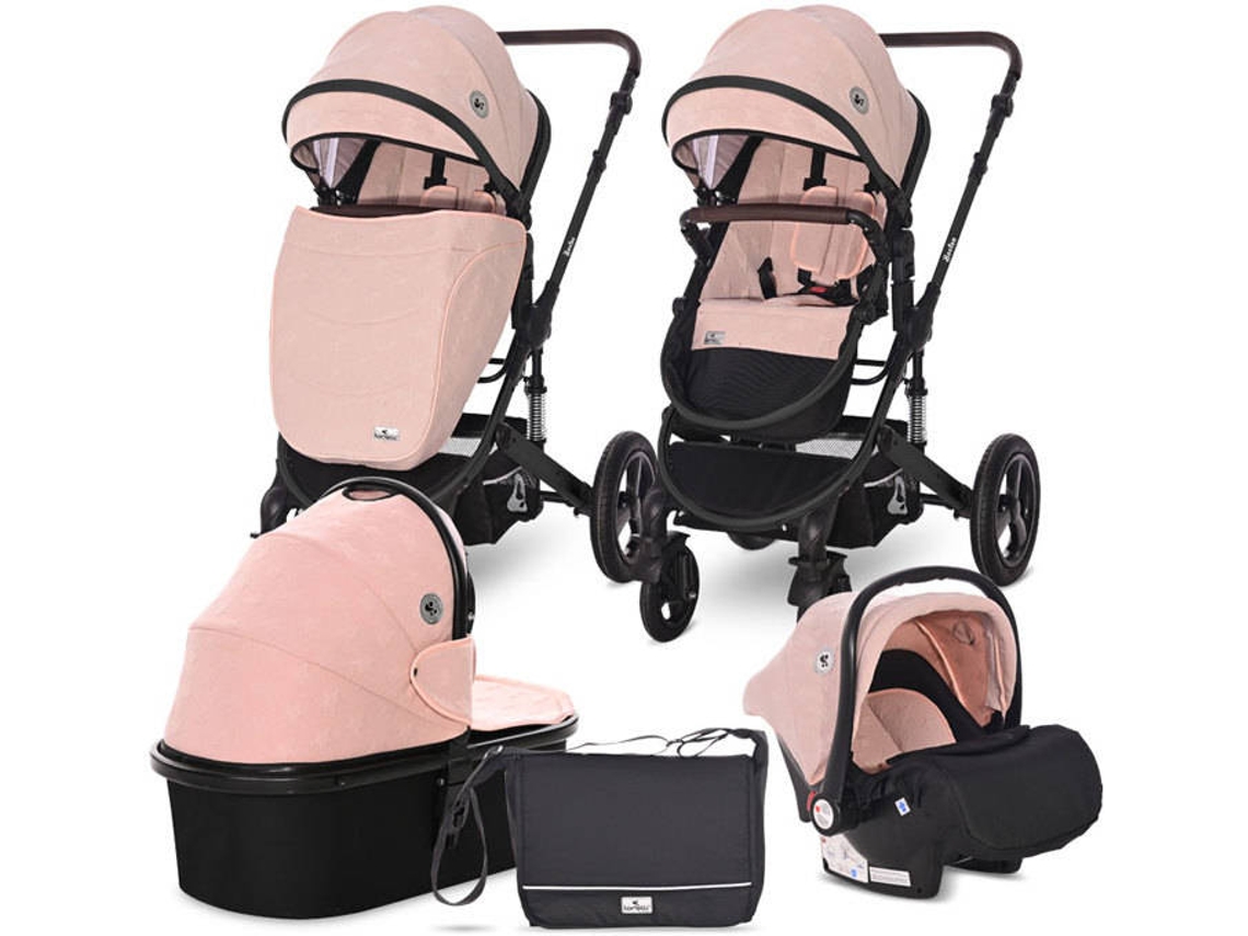Carrinho de Bebé 3 in 1 LORELLI Boston Cameo Rose (Rosa)