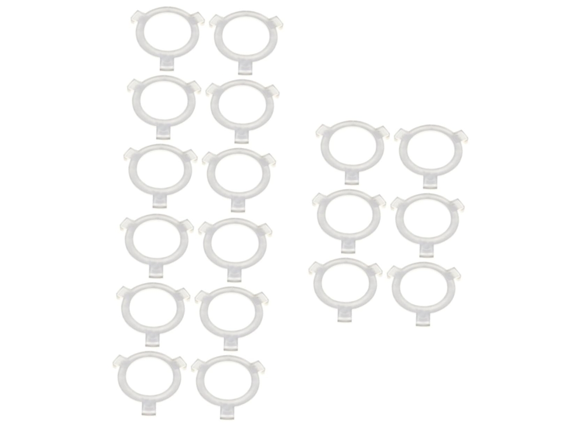 Conjunto De 18 Peças De Anéis Adaptadores Para Soquetes De Abajures