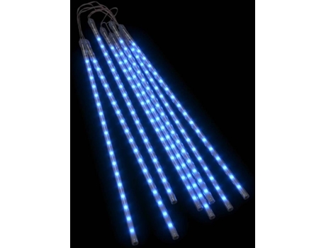Conjunto 8 Luzes Decorativas VIDAXL 288 LEDs (Azul)