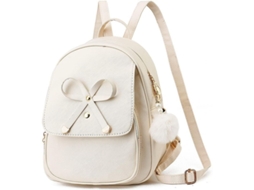 2026 mochila de Moda para Mulher Couro Pu Bonito com Laço Borsa Pequena Mochila de Viagem para Dia a Dia