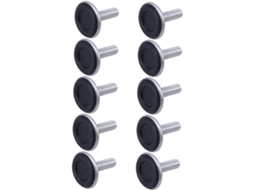 24 Peças De Niveladores Ajustáveis Para Móveis, Cadeiras E Mesas, Com Base Preta, Rosca M8x25mm, Para Uso Doméstico
