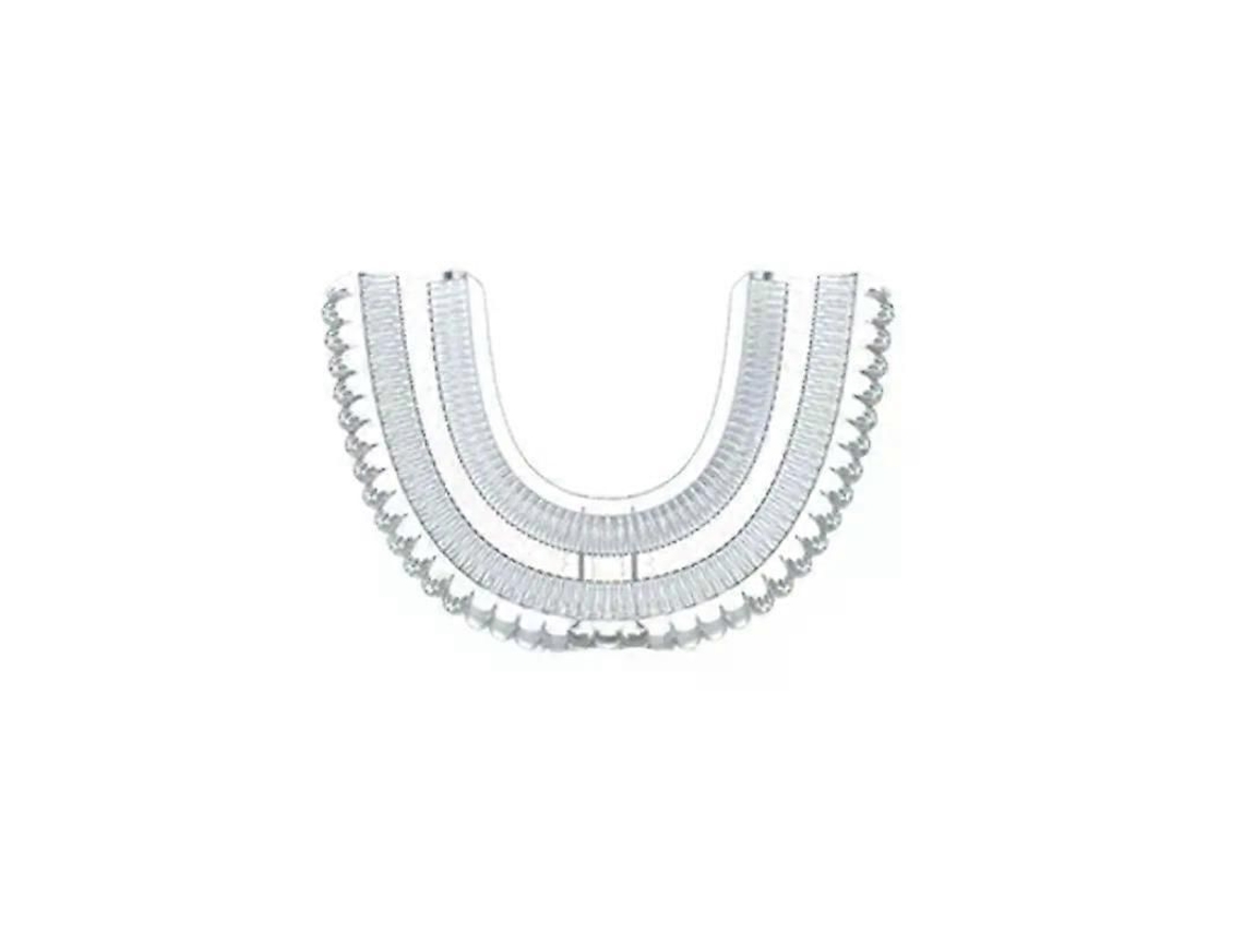 Escova De Dentes Elétrica Sônica 360° Em Formato De U, Recarregável, Para Crianças, Com Temporizador Inteligente, Luz Azul E Classificação Ipx7.