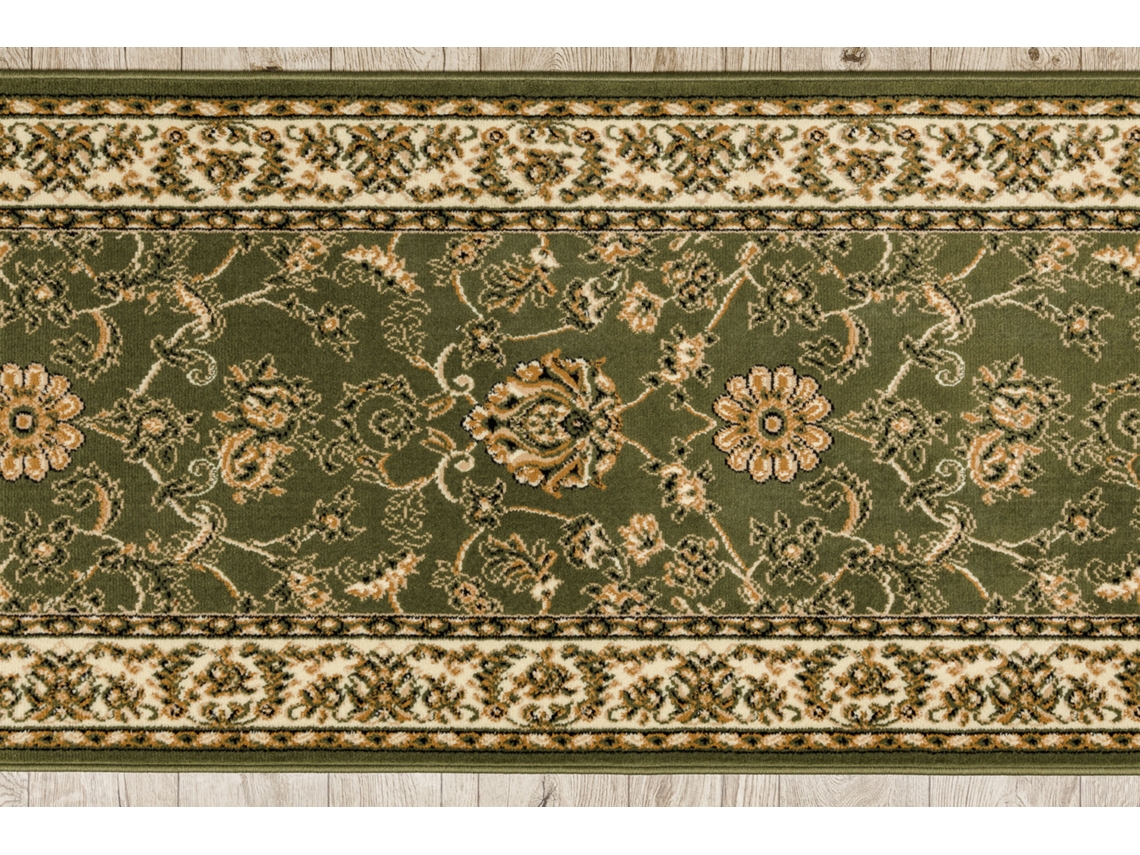 Passadeira Bcf Morad Klasyk Classic Castanho Verde Oliva 120 cm