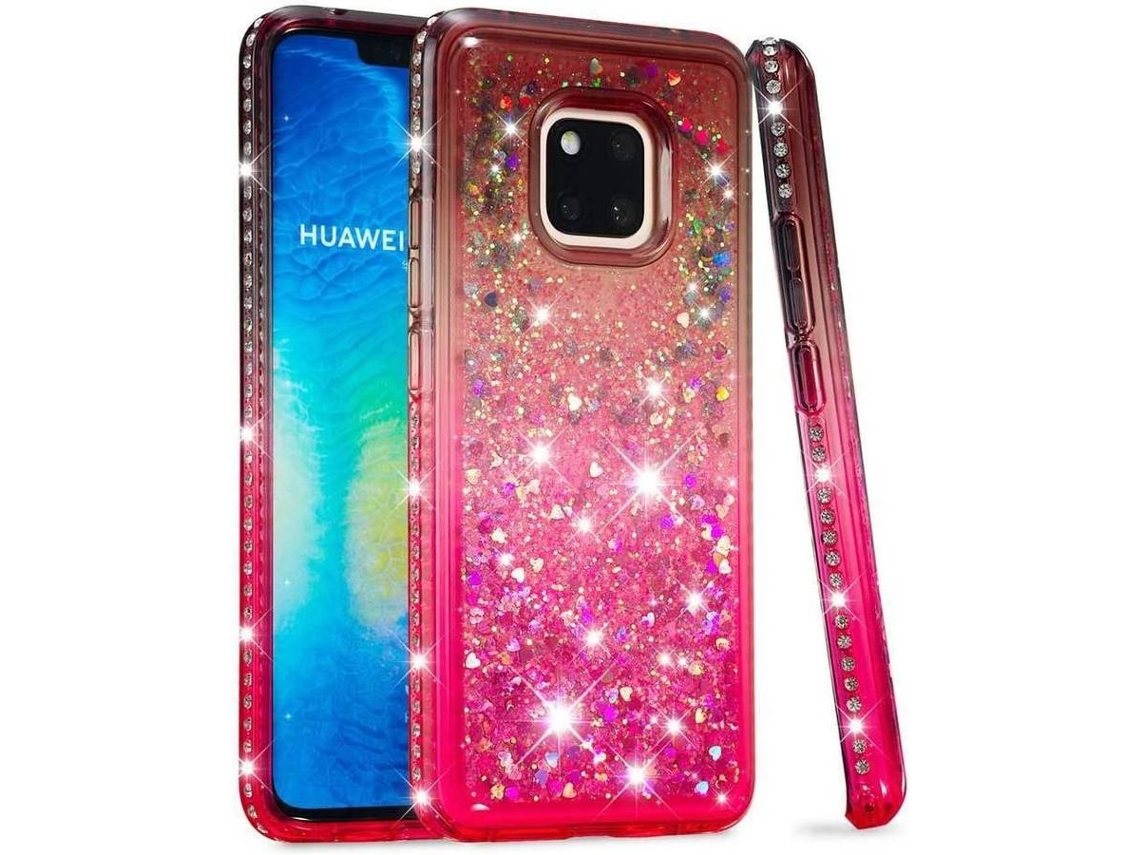 Capa Huawei Mate 20 Pro HONGWE. Rosa, Cinzento