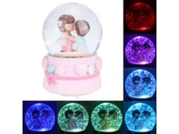 Caixa de Música Cristal com Luz Efeito Nevasca Tipo B