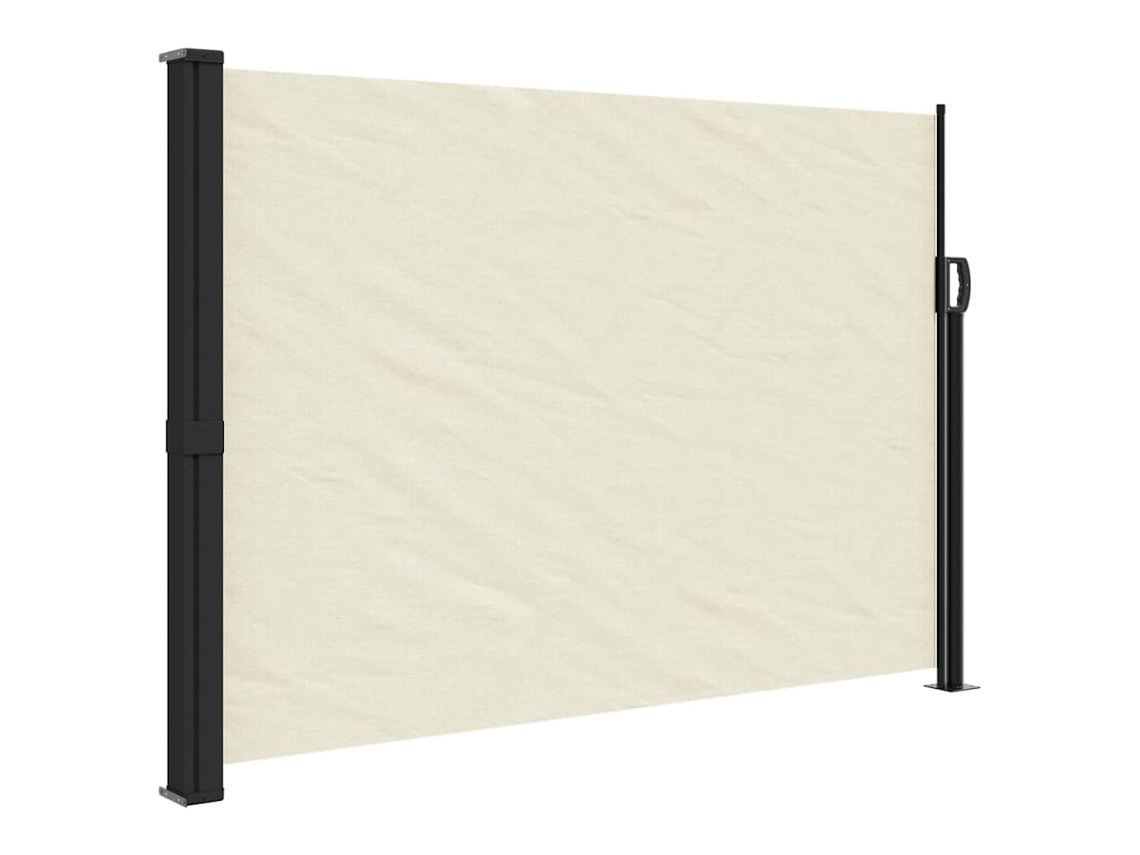 Toldo lateral retrátil VIDAXL cor creme