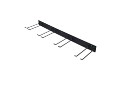 Suporte para ferramentas ZYBLSSBB, parede, 4 ganchos duplos, até 150kg, preto