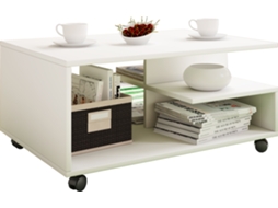 Mesa De Madeira Para Sofá Mesa De Centro Com Rodas Stango Vcm