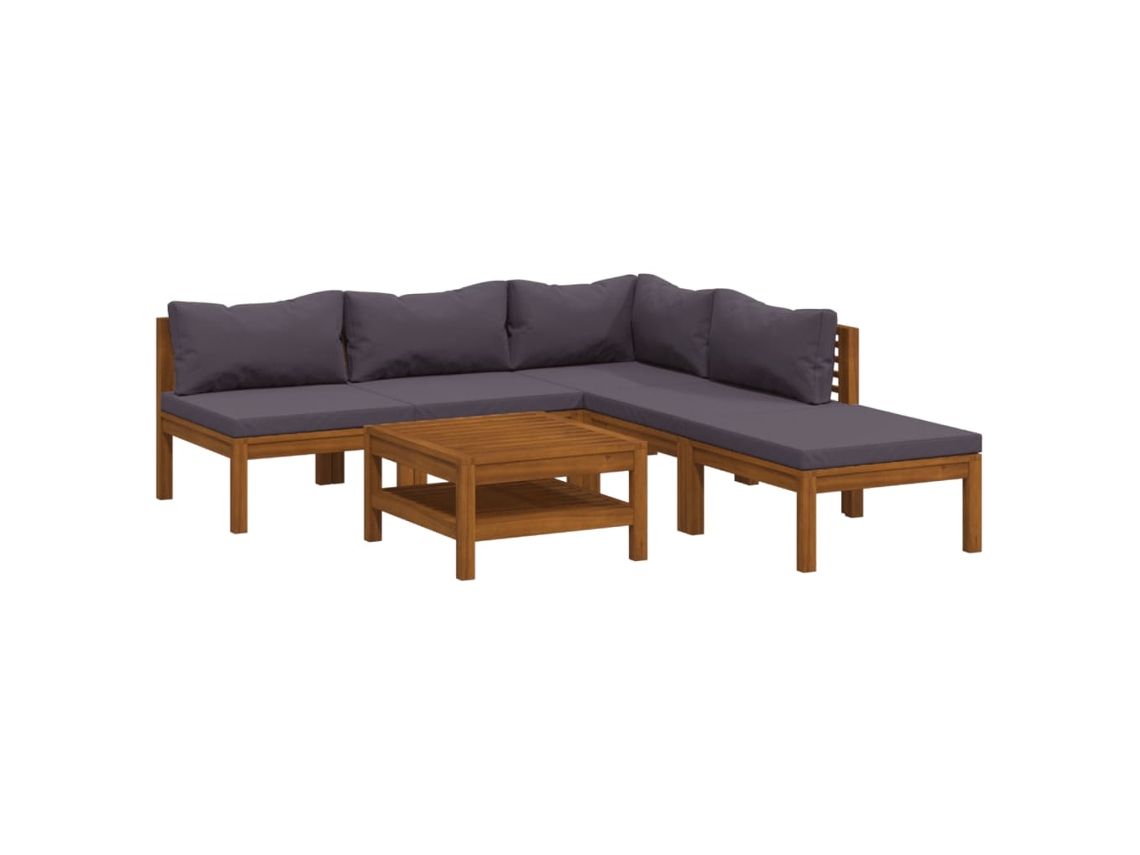 Garden Lounge Set, Garden Lounge Sets Vidaxl Cinzeto Madeira De Acácia (n/a)