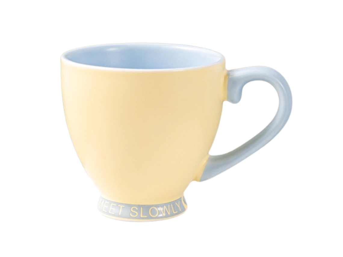 Caneca de Cerâmica 280Ml com Cores Contrastantes Caneca para Casal NEVEANCE