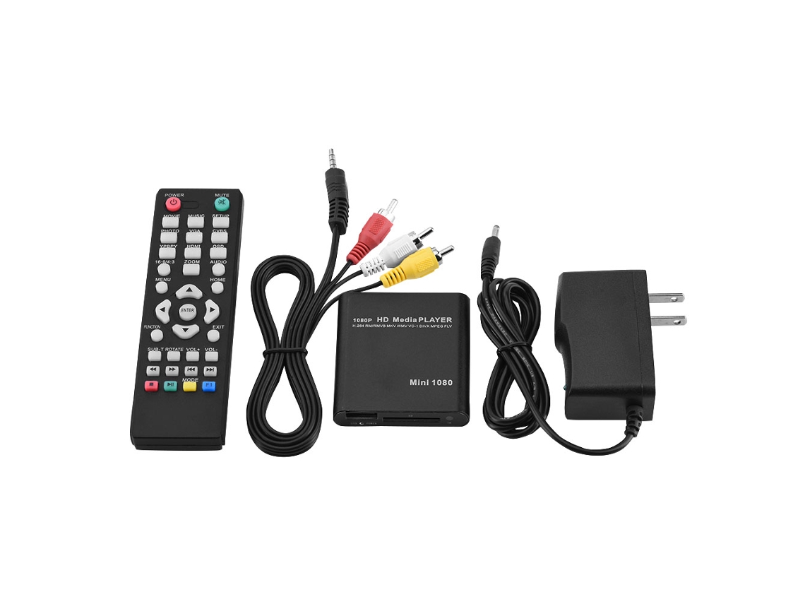 Reprodutor De Mídia Hd (1080p, Saídas Hdmi/av)