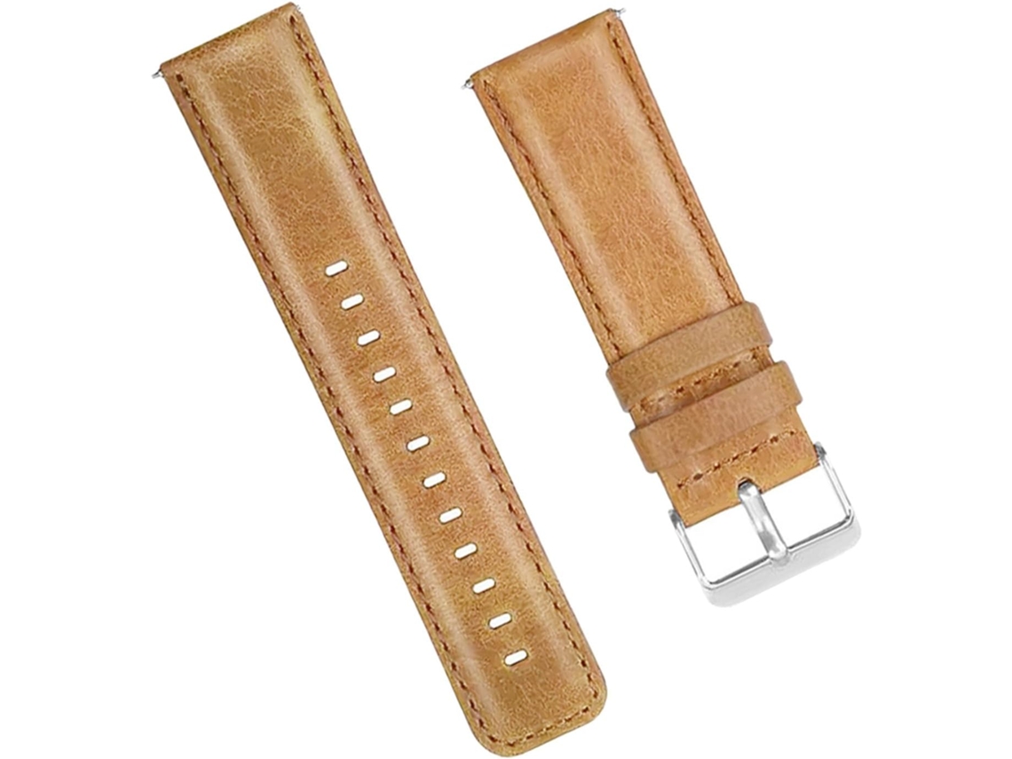 Pulseira De Couro Para Relógio, Resistente E Prática, Com Pulseira Substituível, Marrom. Gokoco