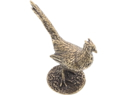 Escultura de Faisão em Latão Restaurado com Base Acessório Versátil para Casa e Escritório, Elegante Peça de CHABERLU