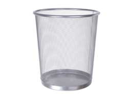 Baok-lixeira De Malha De Metal Redonda Aberta Para Resíduos Recipiente De Lixo Para Casa Cozinha Banheiro Escritório Quarto Cinza