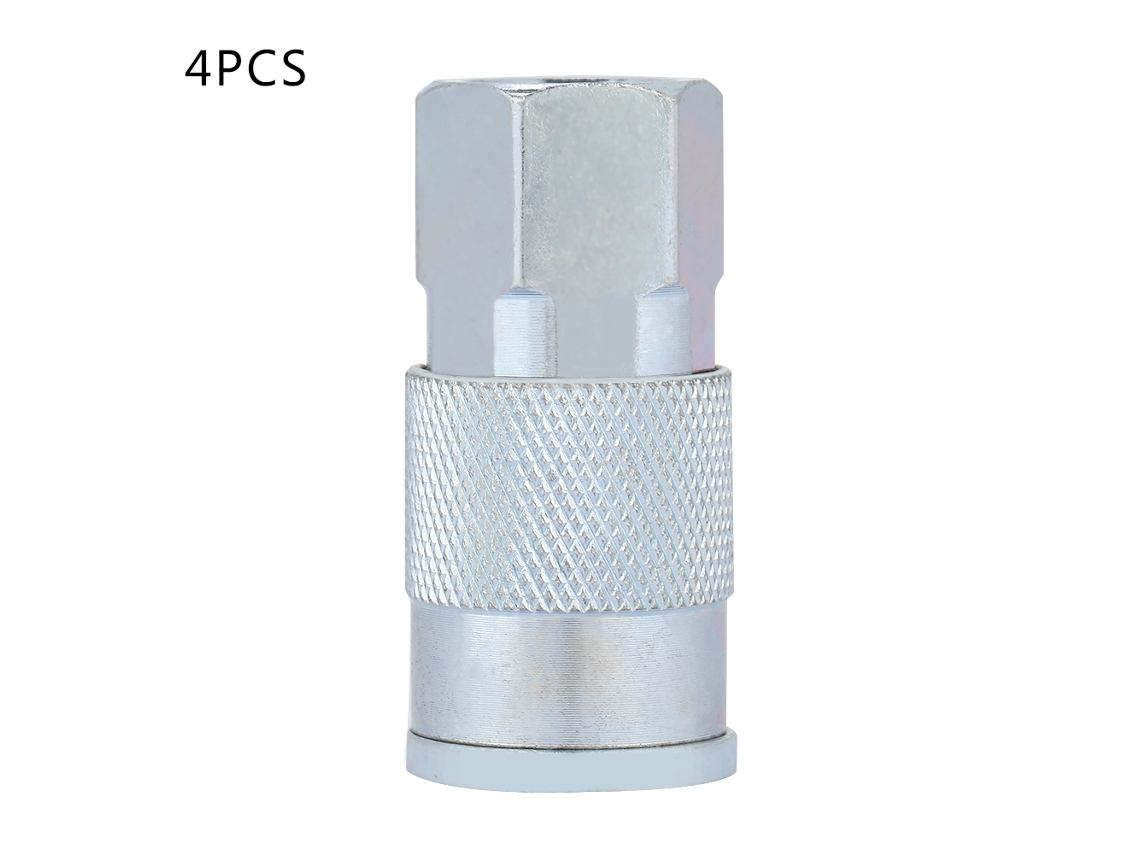 Conector Rosca Fêmea 1/4 Npt Bspt Para Mangueira De Ar Compressor Pneumático Cobre Anti-corrosão