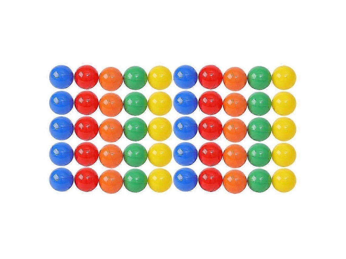50 Bolas De Rifa Abertas, Para Festas E Eventos, Com Sorteio, 5x5x5 Cm