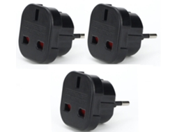 Adaptadores de viagem para UE, 3 peças AQUAFORGE