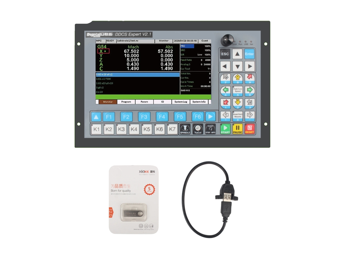 Controlador De Movimento Cnc, Funcionalidade De 4 Eixos, Design Amigável Ao Usuário, Apenas Controlador, 4 Eixos