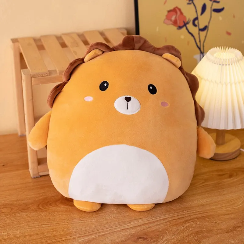 (leão 40cm) Almofada/boneca De Pelúcia De Animal Fofo De 40cm