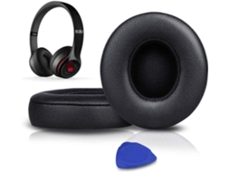 Almofada para Auscultadores Beats Solo 3 de Orelhas de Espuma Macia Sem Fio, Preto