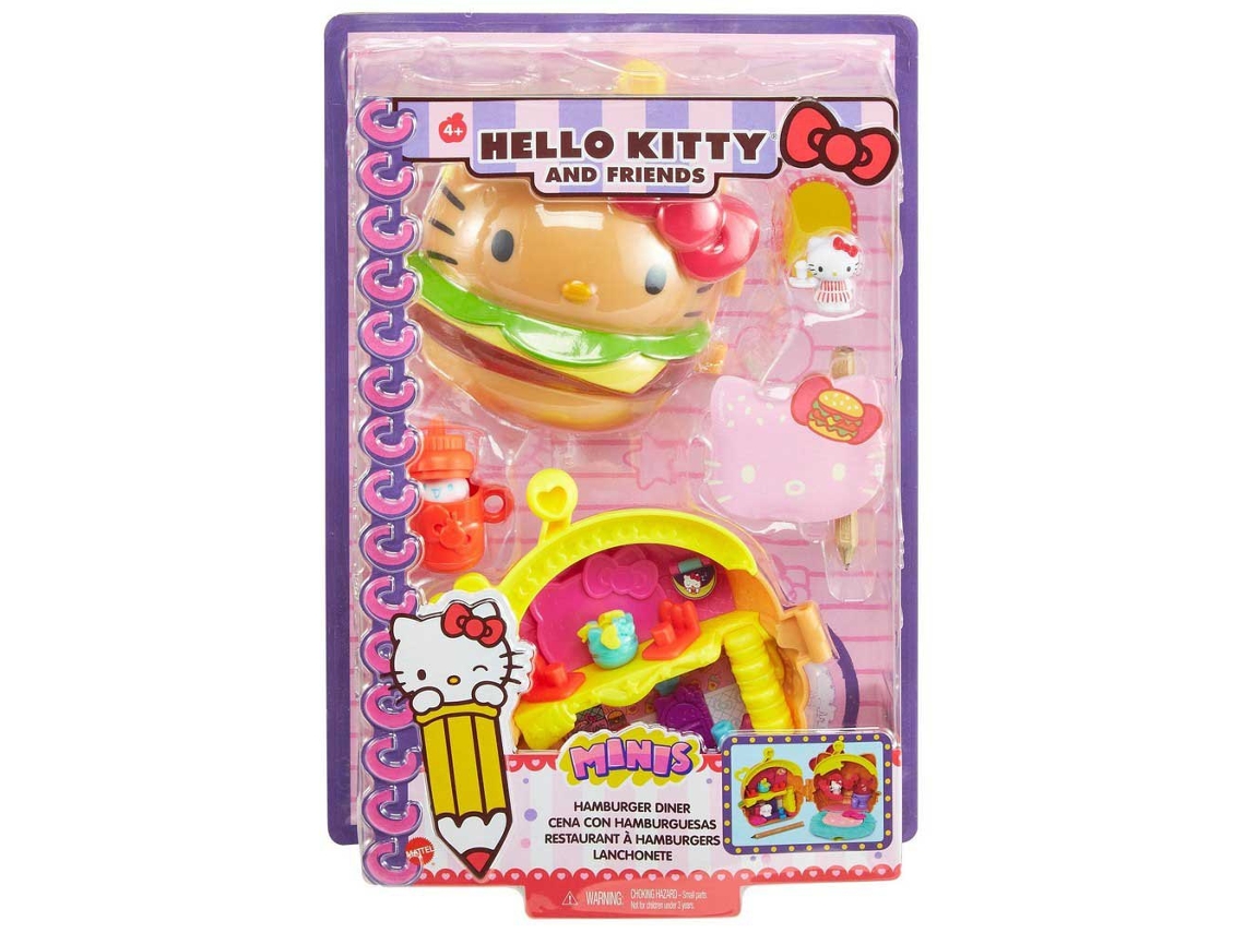 Boneca HELLO KITTY Minis hamburger diner playset