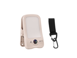 Luminaria Moderna Solar para Campismo com Clip, Carregamento Usb Recarregável, Tela Digital, 3 Modos de Luz e Resistente À Água, Ideal STELASPLEN