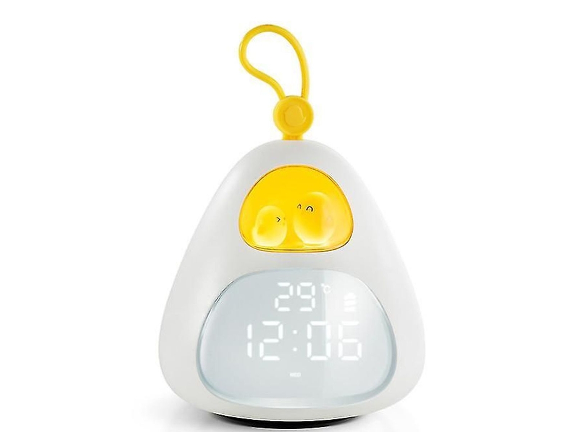 Relgio Com Luz Em Formato De Ninho De Pssaro Despertador Infantil Para Treinamento Do Sono Com Luz Noturna Desenho Animado P Aquaforge