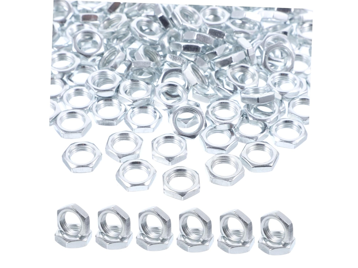 Conjunto De 150 Porcas Sextavadas Ferro Com Trava Para Luminárias,