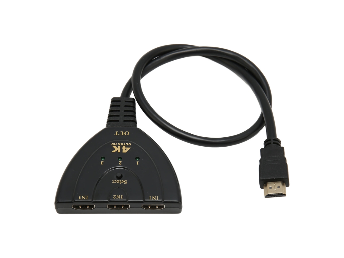 Aetheria comutador de Interface Multimídia Hd 4k 3 em 1 Saída Hub Seletor para Xbox Ps5 Hdtv Pc