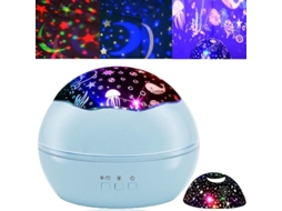 Lâmpada Projetor Noturno Infantil Com 8 Cores E Rotação De 360 Graus Luz De Sono Quente