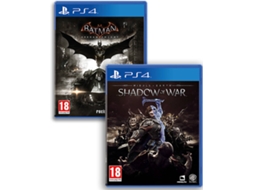 Jogo PS4 Batman Arkham Knight + Shadow Of War — | Idade Minima Recomendada: 18