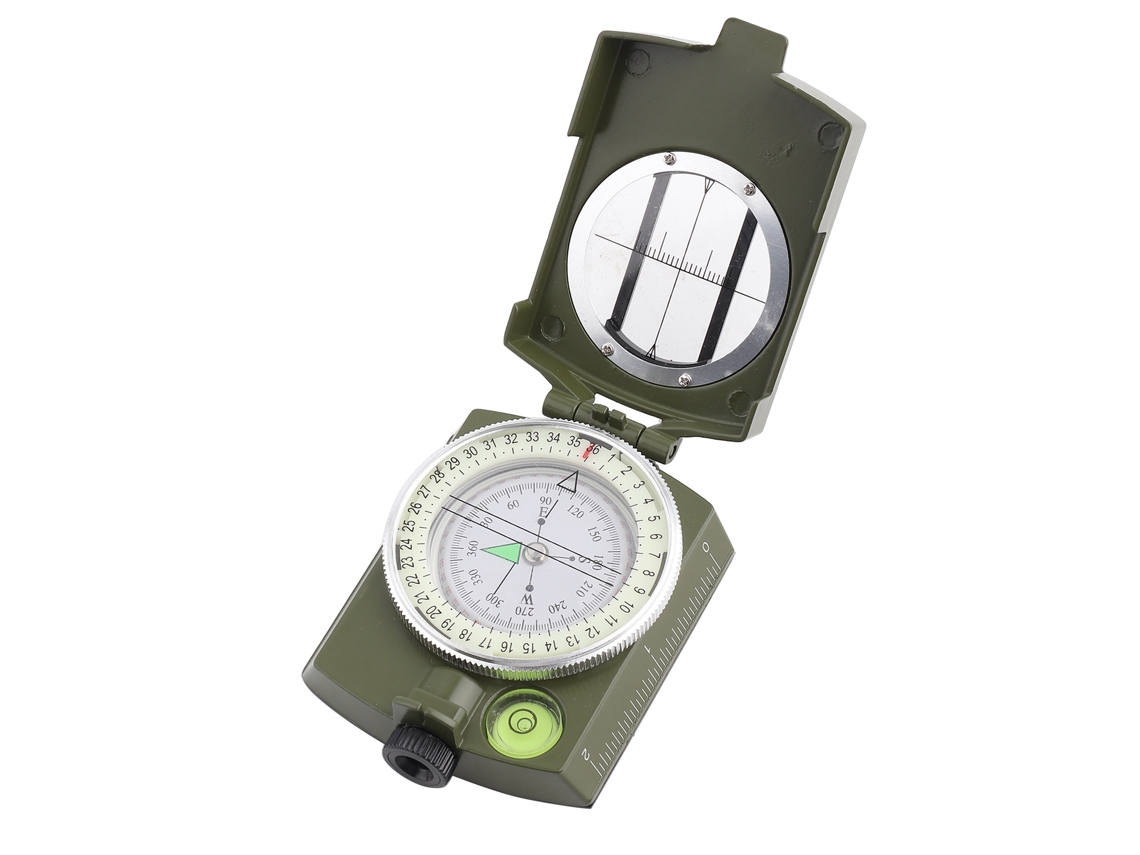 Bússola Militar Outdoor Luminosa À Prova D'água Verde