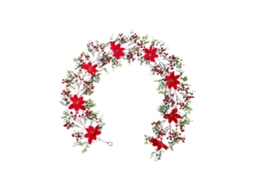 Laxiscreed Christmas Vine Planta Aquática Vermelha Com Flores Para Decoração De Natal