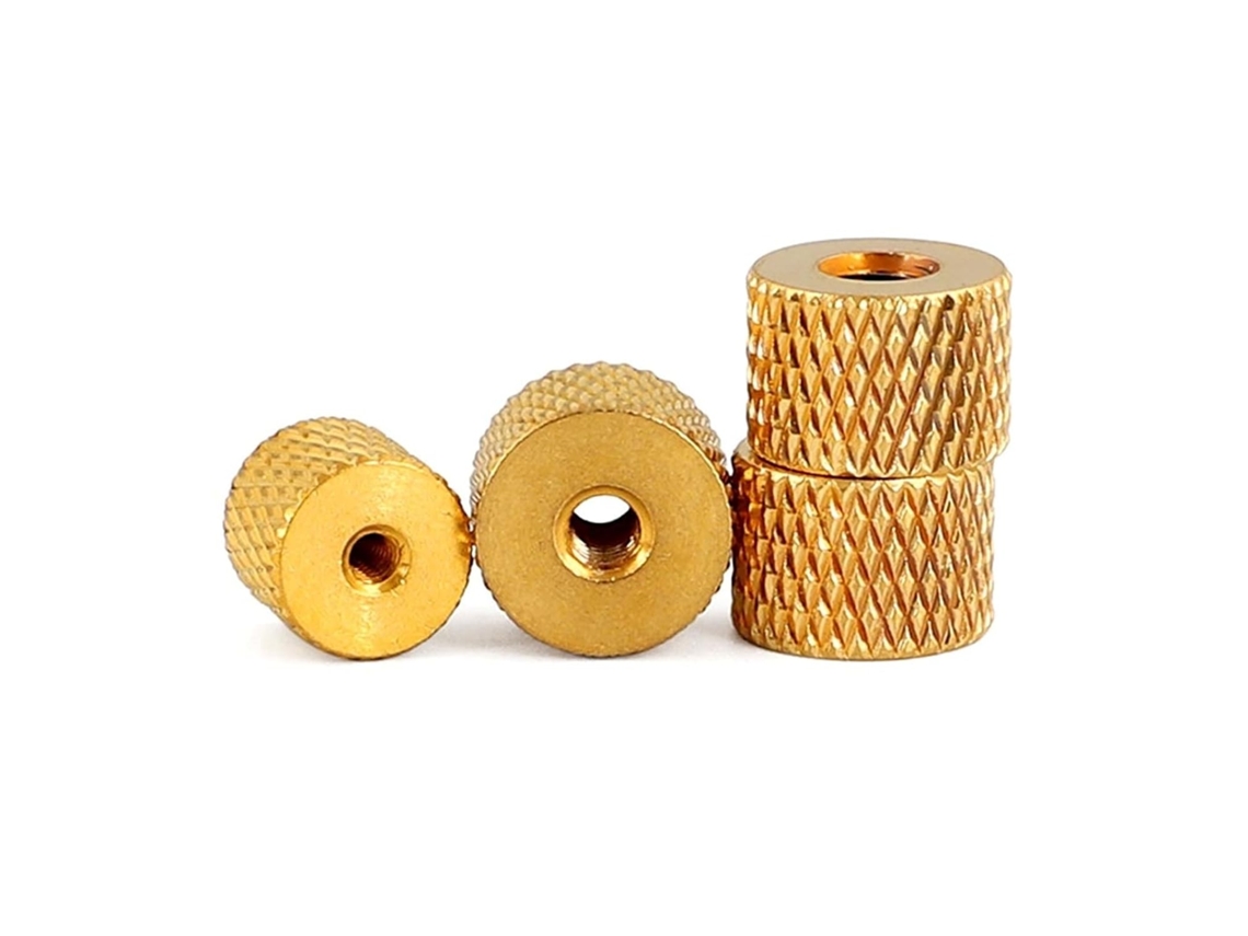 10 Peças De Porca Aperto Manual Serrilhada Em Latão Maciço Com Padrão Abacaxi, Tamanhos M2, 5, M3 E M4 M2x8x7
