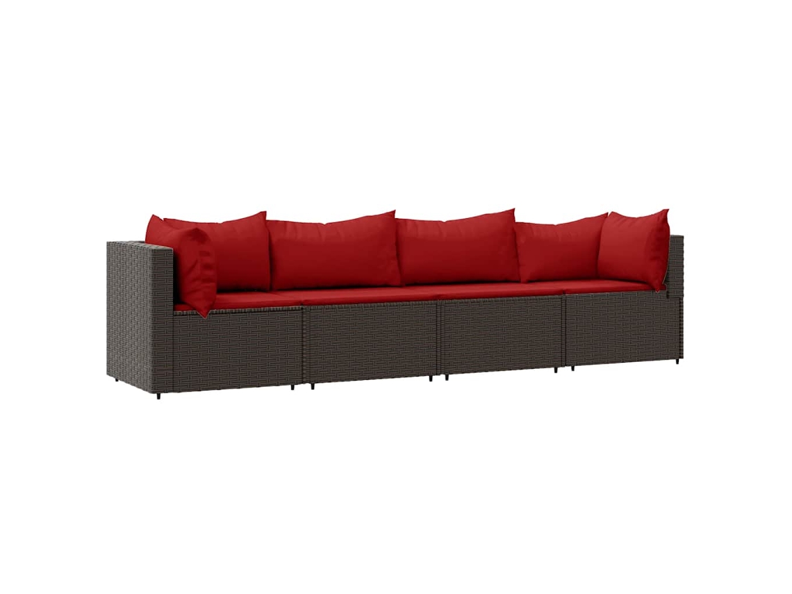 Garden Lounge Set, Garden Lounge Sets Vidaxl Marrom Rattan / Vime (n/a)