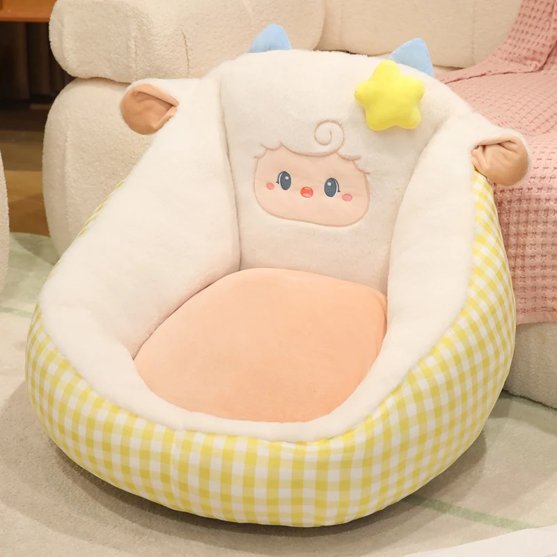 Almofada de Colchão/sofá Estilo Japonês com Estampa de Animais Adultos . MDUG (cordeiro de 45 Cm)