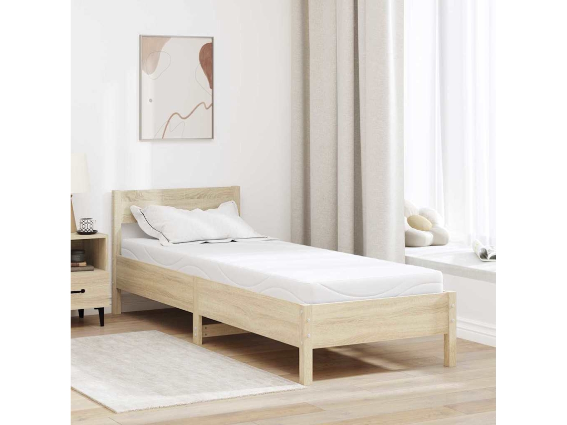 Vidaxl Colchão Médio 70 X 200 Cm Branco