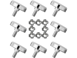 Conjunto De 8-niveladores Mesa E Cadeira Popetpop Com Fuso Giratório Ajustável Em Ferro Plástico Cozinha Cor