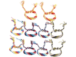 De 10 Pulseiras Étnicas Tricotadas À Mão, Ornamento Decorativo Para O Pulso Em Várias Cores, Versátil.