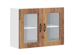 Armário de Parede de Cozinha com Porta Vidro em Madeira Velha MAISON EXCLUSIVE