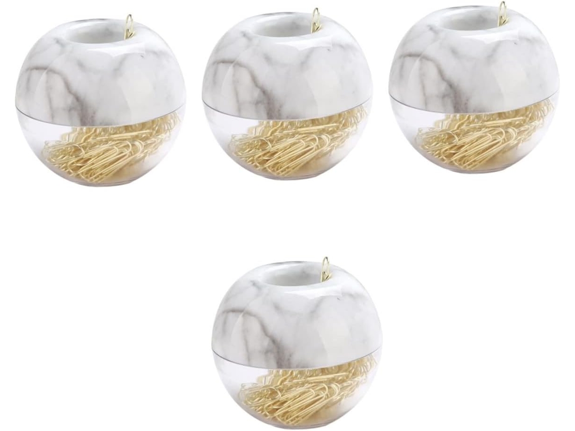 Conjunto de 4 clipes de metal para documentos Lalafina, clipes de mesa dourados, acessórios de agenda, mesa E