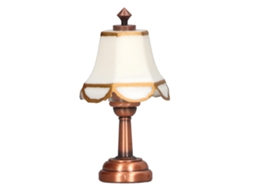 Mali lâmpada Miniatura 1/12 Casa de Bonecas com Bateria Led Metal Decoração 6cm