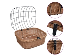 Bike Front Basket, Bike Front Baskets Vidaxl Marrom Vime