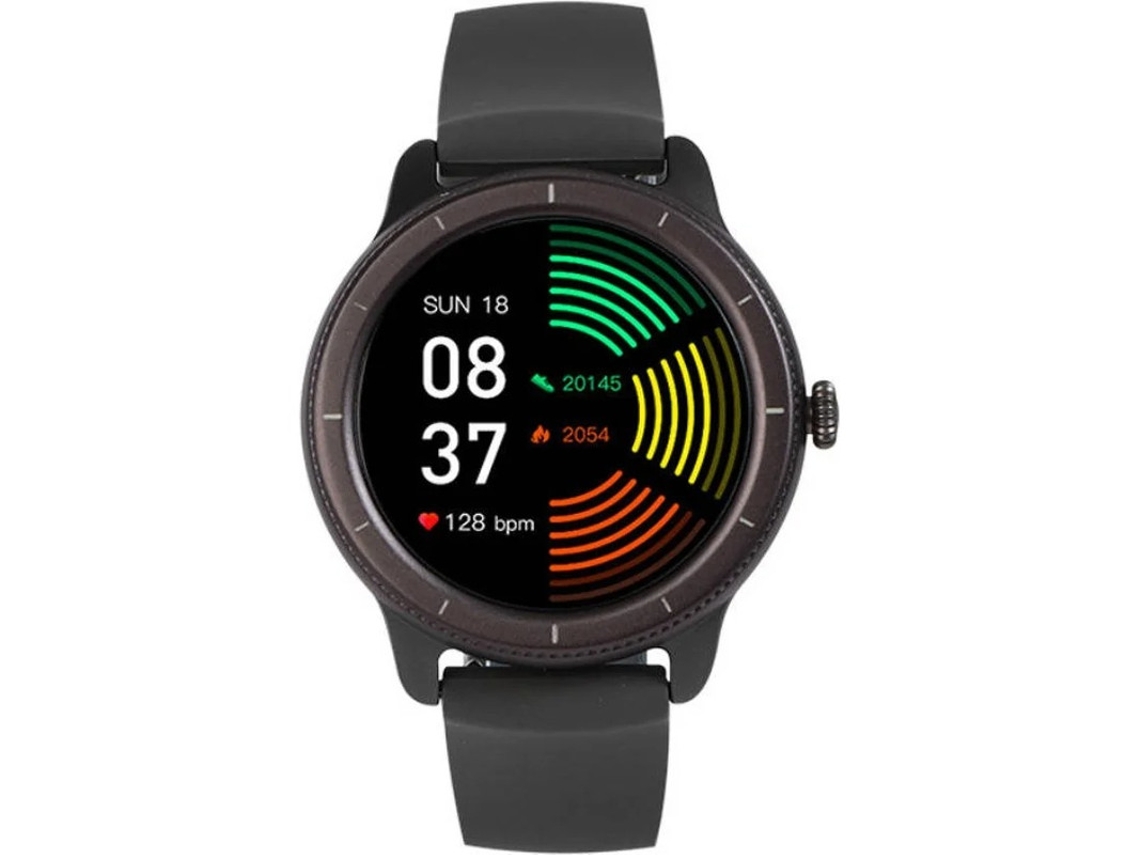 Relógio conectado IP68 com Prova Dágua, 13 modos esportivos, monitor de frequência cardíaca, sono, calorias, cronômetro para Android e iOS Bestvite (preto)