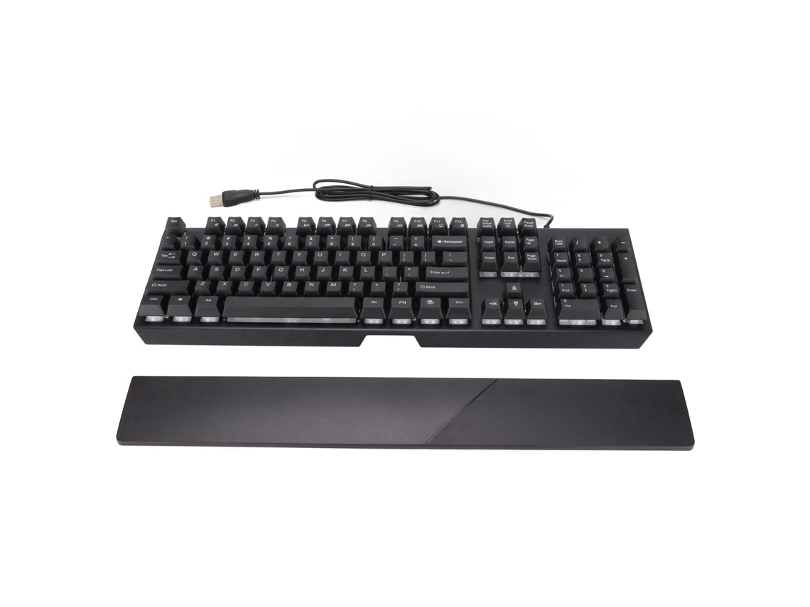 Aetheria teclado com Fio Rgb 104 Teclas com Apoio de Punho Sensation Mecânica para Gaming e Escritório Preto