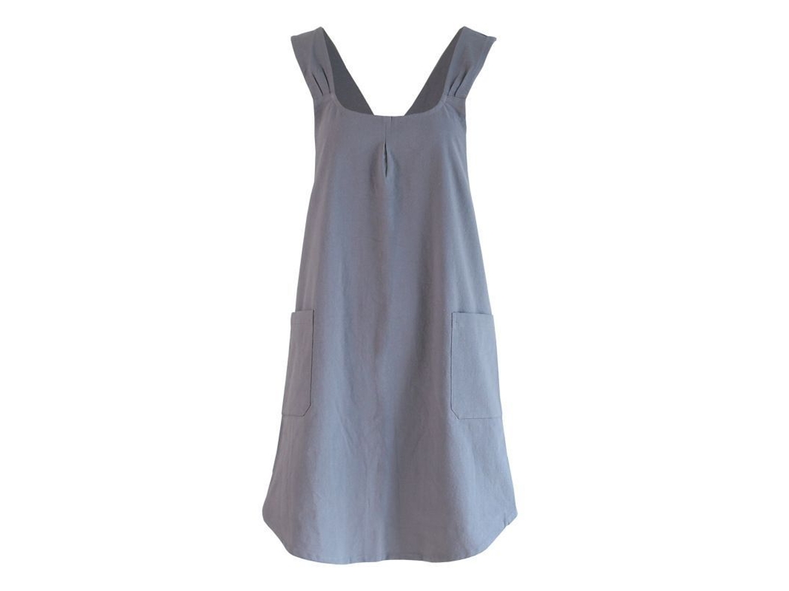 Delantal De Cozinha Cruzado Para Mulher Com Bolsos, Confortável, Anti-alérgico, Ideal Para Cozinhar, Assar, Jardinagem E Presente