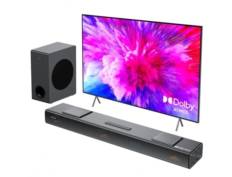 A312 Barra De Som 3.1.2 Dolby Atmos 400w Com Subwoofer 5,25 Preto Hiwill