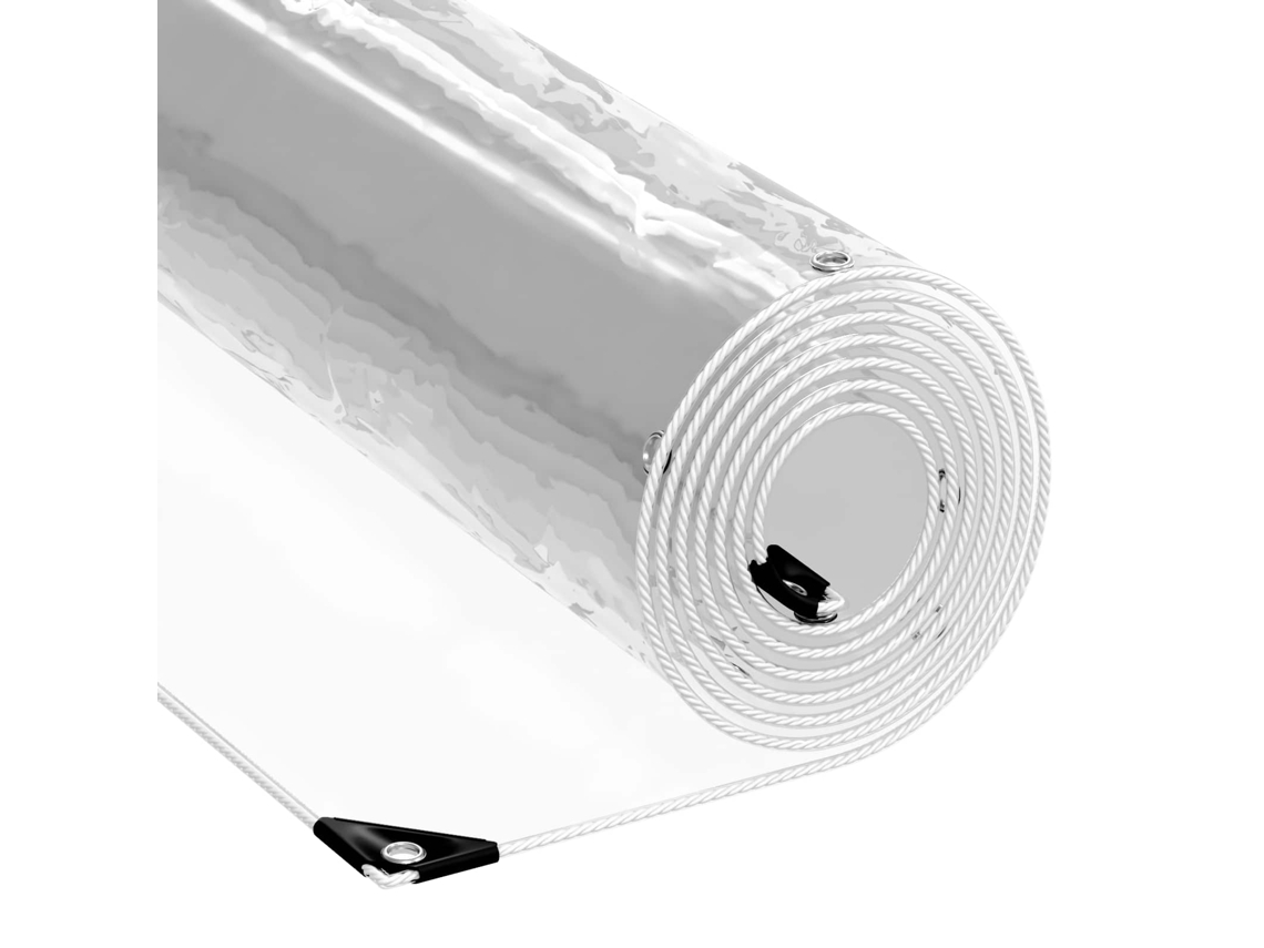 Maison Exclusive - Lona 350 Gsm Transparente 5 × 3,5 M Pvc
