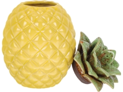 Pote De Cerâmica Wooneky Em Formato Abacaxi, Hermético Para Armazenamento De Chá, Design Simples E Superfície Lisa